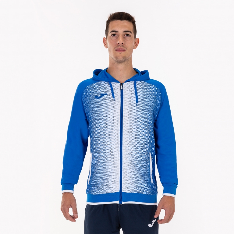 CHAQUETA CAPUCHA SUPERNOVA ROYAL-BLANCO - Imagen 2