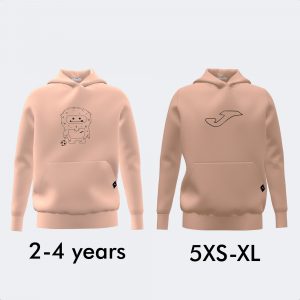 SUDADERA CON CAPUCHA GAMMA ROSA CLARO
