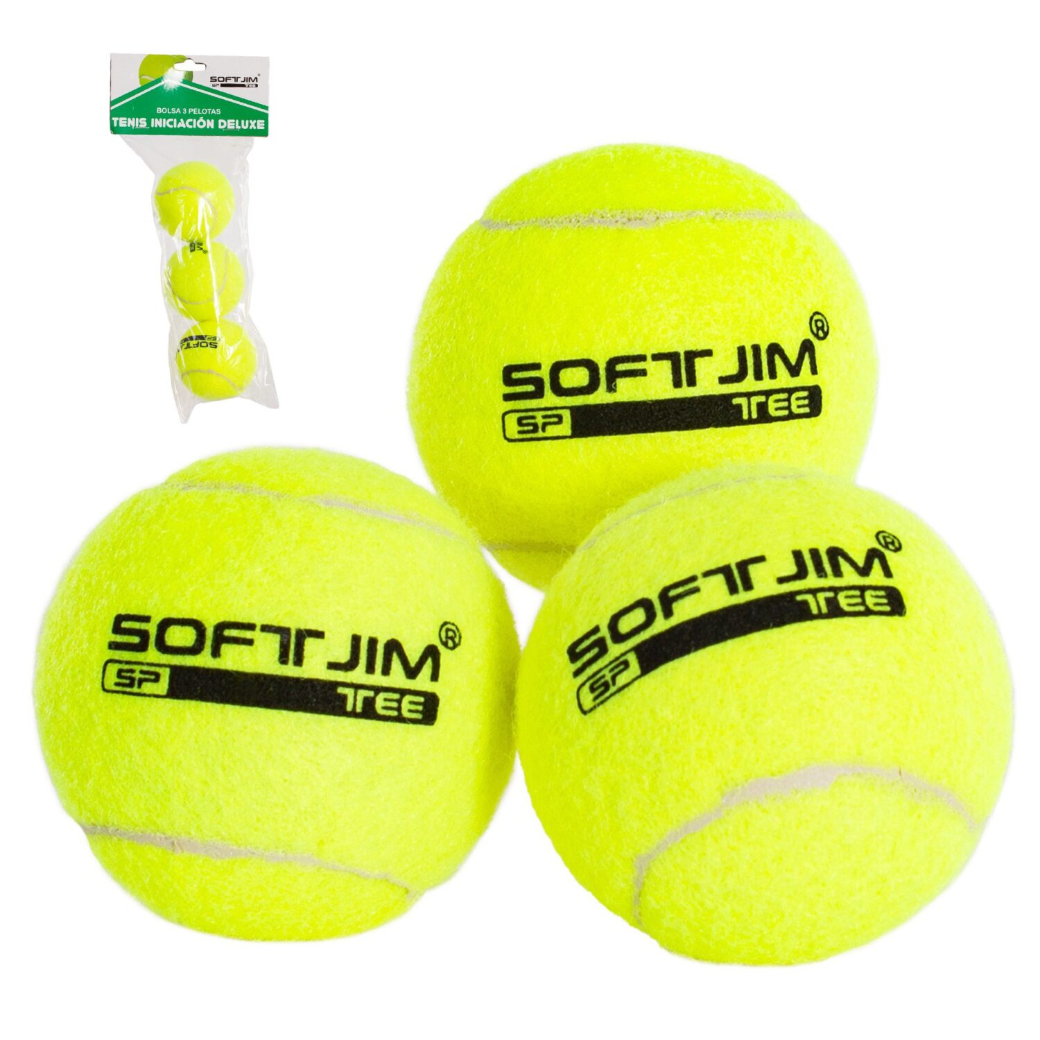 BOLSA 3 PELOTAS DE TENIS SOFTEE INICIACIÓN DELUXE - Imagen 3