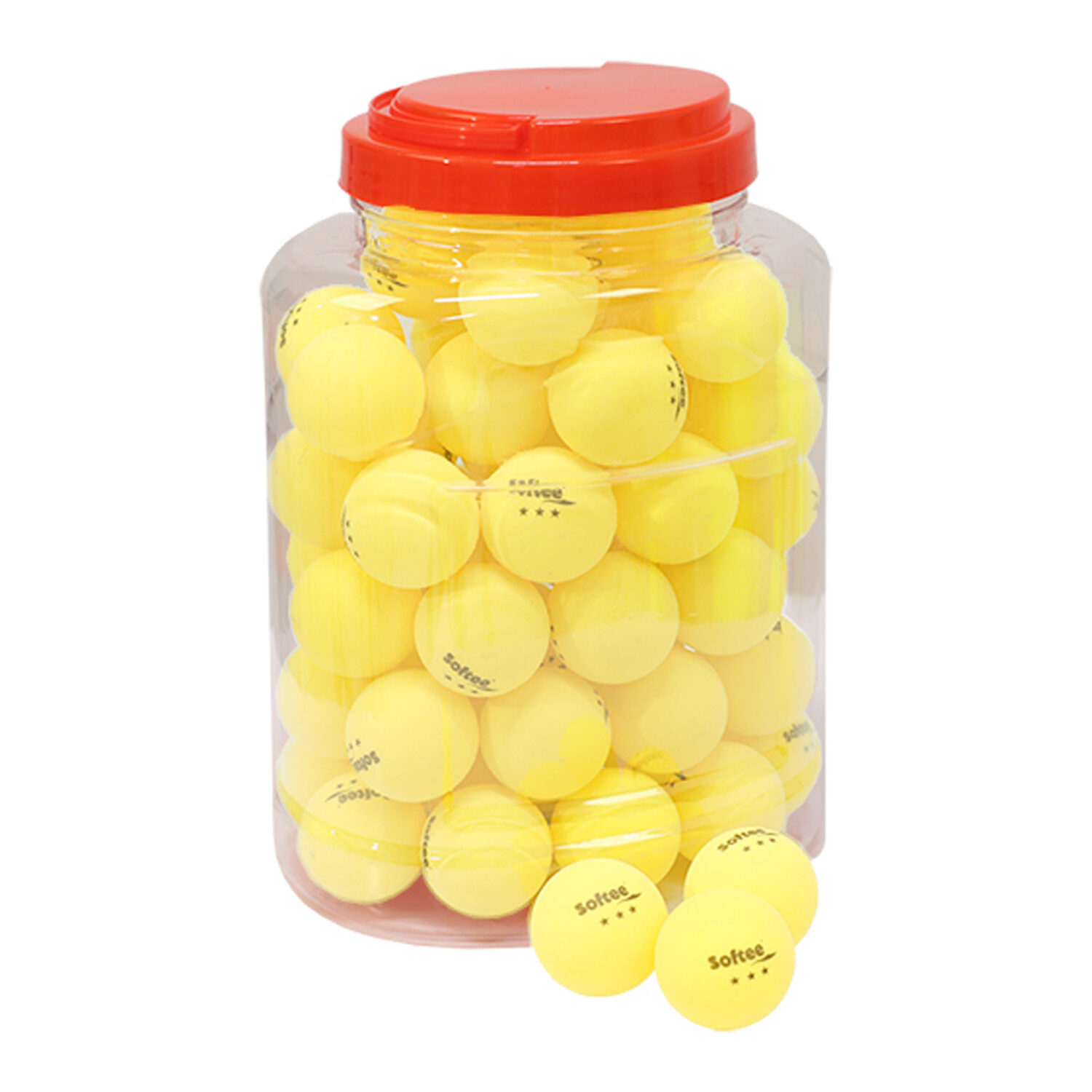 TARRO 60 PELOTAS TENIS DE MESA SOFTEE 40MM - Imagen 3